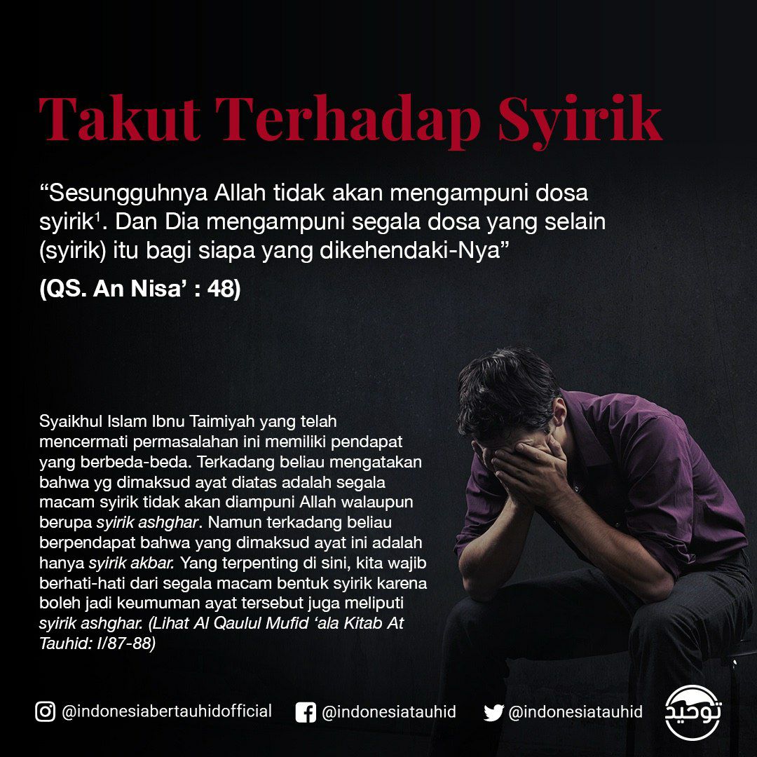 Penghapus Tauhid dan Agamanya