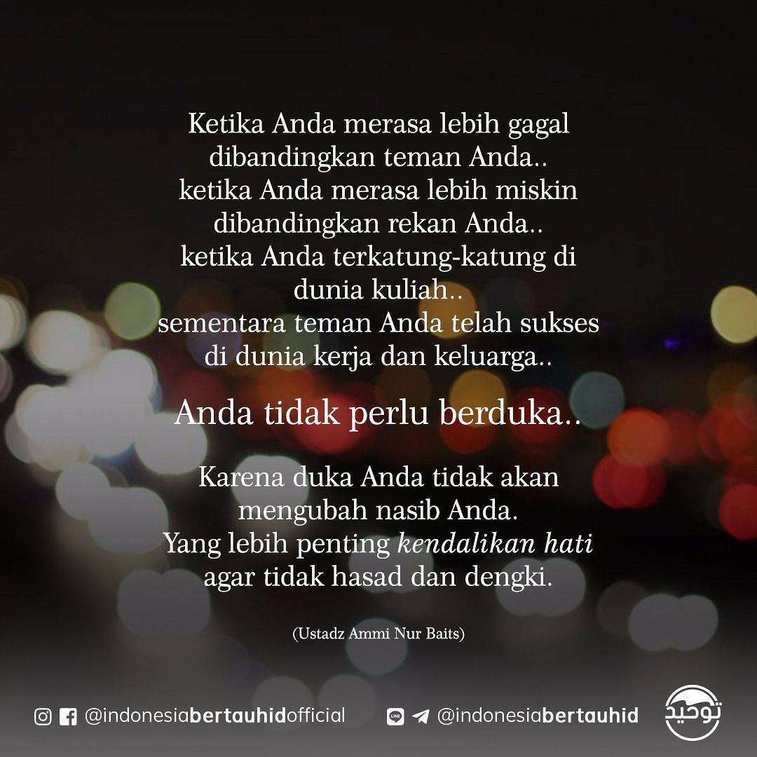 Kendalikan Hati, Jangan Hasad dan Dengki