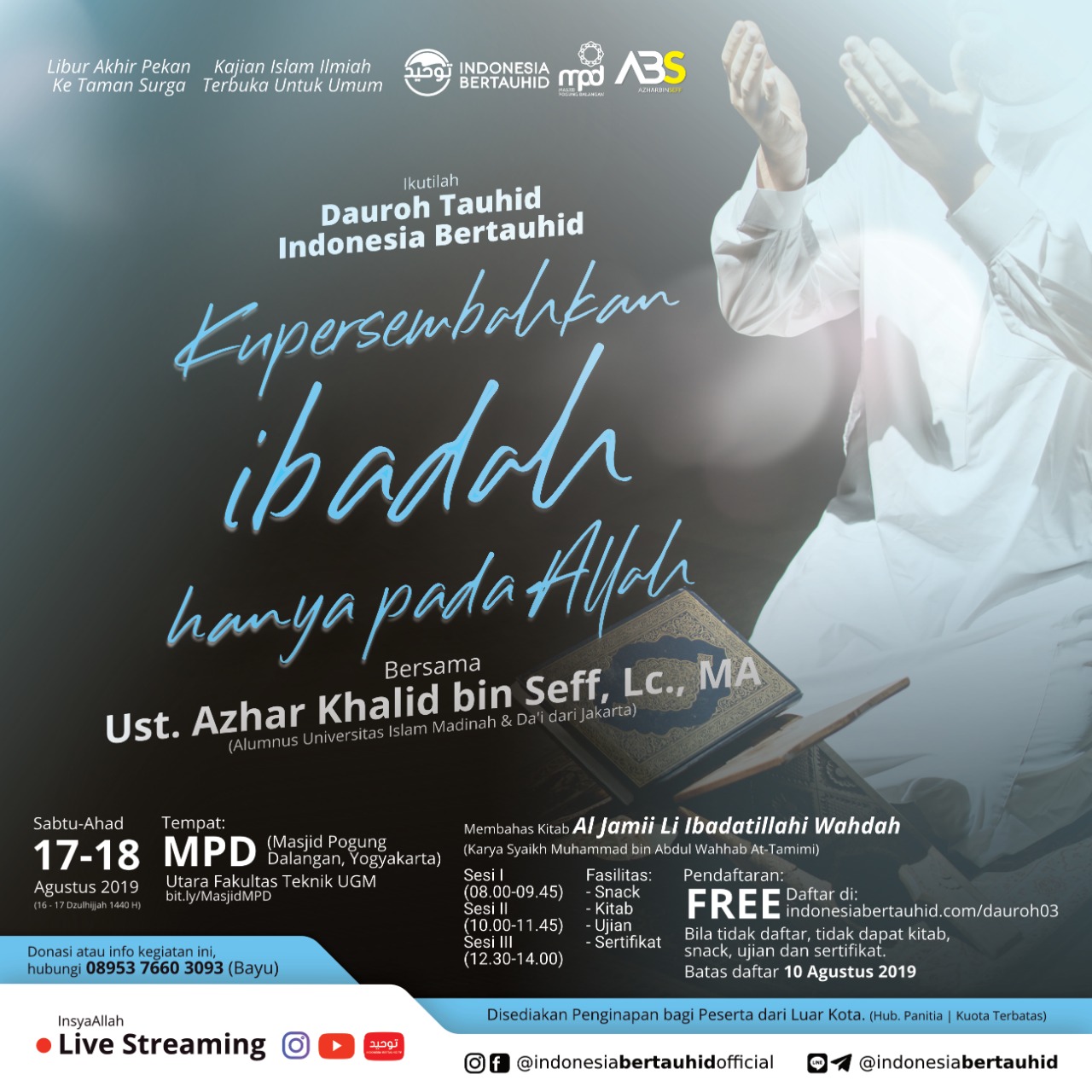 Buku Panduan Dauroh Tauhid – Mukhtashar Aqidah Ahlis-sunnah wa Jamaah