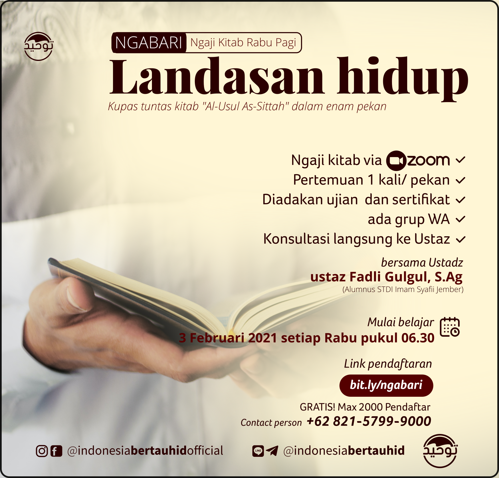 Pendaftaran NGABARI – Ngaji Kitab Rabu Pagi