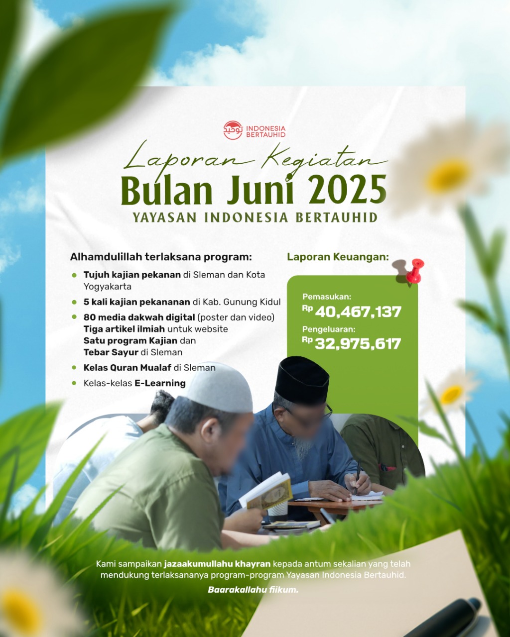 Laporan Kegiatan Yayasan Indonesia Bertauhid Bulan Juni 2025